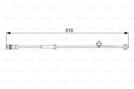 Датчик зношування гальм. колодок PORSCHE 911/Boxter/Cayman \'\'R \'\'2.7-3.4 \'\'04-12 BOSCH 1987473029