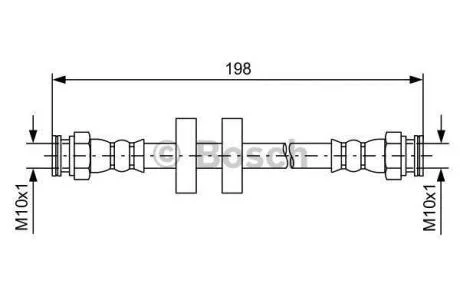 A_Гальмівний шланг BOSCH 1987481581