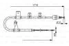Гальмівний трос 1718mm HYUNDAI Matrix \'\'RR \'\'01-10 BOSCH 1987482075 (фото 1)