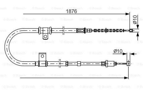 Гальмівний трос BOSCH 1987482183