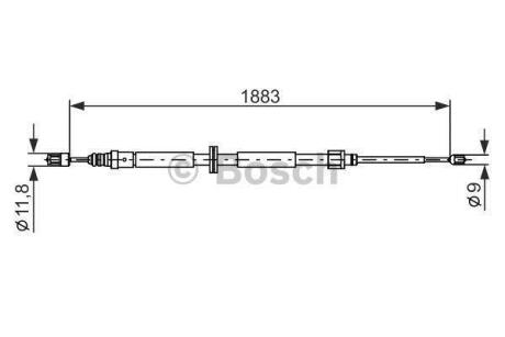 Гальмівний трос BOSCH 1 987 482 302