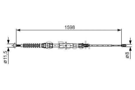Гальмівний трос BOSCH 1987482379