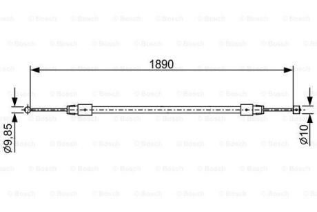 Гальмівний трос BOSCH 1987482444