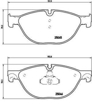 Гальмівні колодки дискові BREMBO P06 076