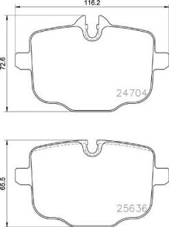 Гальмівні колодки дискові BREMBO P06 101
