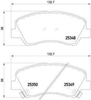 Гальмівні колодки дискові BREMBO P18 025