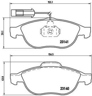 Гальмівні колодки дискові BREMBO P23 075
