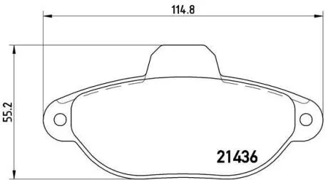 Гальмівні колодки дискові BREMBO P23 096