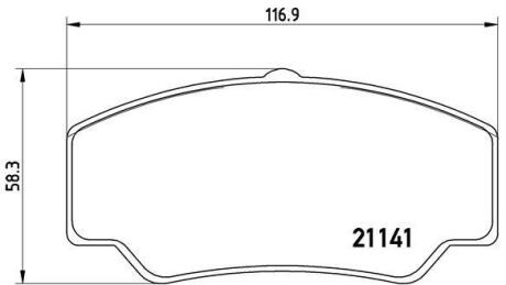 Гальмівні колодки дискові BREMBO P24 023