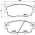 Колодка гальм. диск. HYUNDAI ACCENT, KIA RIO II передн. BREMBO P 30 026 (фото 1)