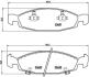 Гальмівні колодки дискові BREMBO P37 005 (фото 1)