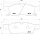 Колодка гальм. диск. JEEP GRAND CHEROKEE 2011-18 WHEELS передн. BREMBO P 37 017 (фото 1)