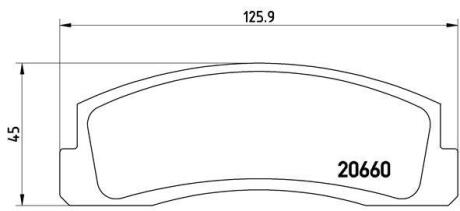 Гальмівні колодки дискові BREMBO P41 002