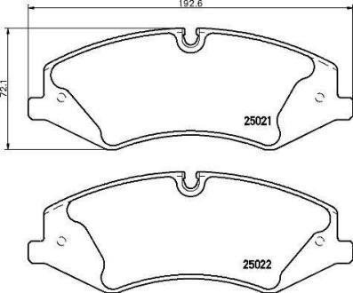 Гальмівні колодки дискові BREMBO P44 024