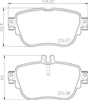 Гальмівні колодки дискові BREMBO P50 136