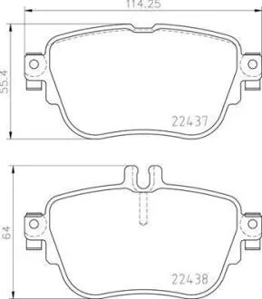 Гальмівні колодки дискові BREMBO P50 136
