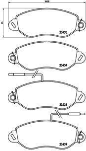 Гальмівні колодки дискові BREMBO P56 042