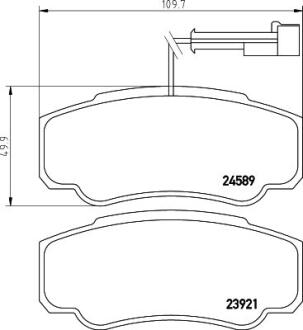 Гальмівні колодки дискові BREMBO P56 122