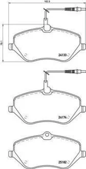 Гальмівні колодки дискові BREMBO P61 119