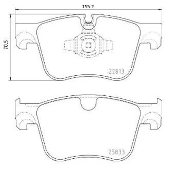 Гальмівні колодки дискові BREMBO P61 135