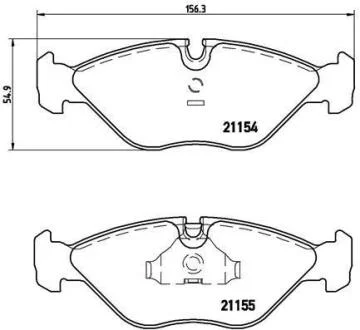 Гальмівні колодки дискові BREMBO P71 005