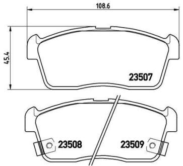 Гальмівні колодки дискові BREMBO P79 012