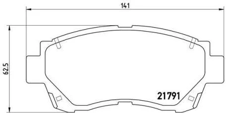 Гальмівні колодки дискові BREMBO P83 027