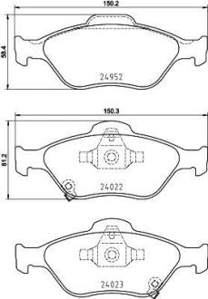 Гальмівні колодки дискові BREMBO P83 159