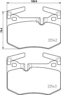 Гальмівні колодки дискові BREMBO P83 164