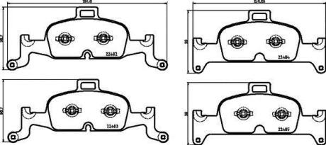 Гальмівні колодки дискові BREMBO P85 164