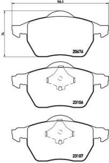 Гальмівні колодки дискові BREMBO P86 015