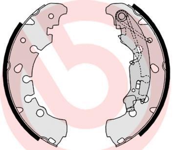 Гальмівні колодки барабанні BREMBO S23 530