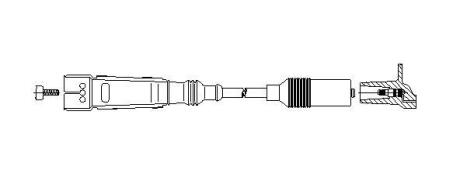 Провід високовольтний AUDI/SEAT/VW 80/Toledo/Passat "1,0-2,4 "78>> "(1/2/3/4-цил) BREMI 110/60
