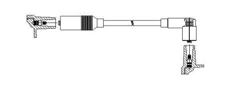 Провід високовольтний AUDI 100/80/A6/Cabriolet/Coupe "1,3-2,0 "78>> "(Coil) BREMI 115/40
