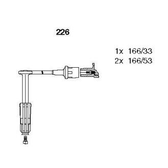 К-кт проводiв MB 124/C-Class/E-Class/G-Class/S-Class "2,8-6,0 "92-00 BREMI 226
