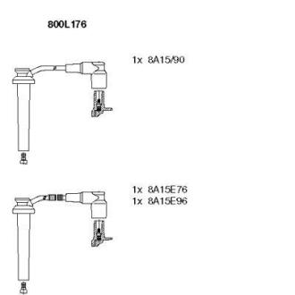 К-кт проводiв FORD Cougar/Mondeo "2,5 "00-07 BREMI 800L176