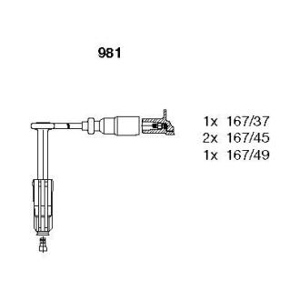 К-кт проводiв MB C-Class "1,8 "93-00 BREMI 981
