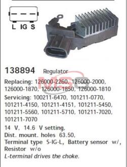 Ел.регулятор напруги CARGO 138894
