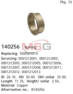 A_Втулка стартера CARGO 140256