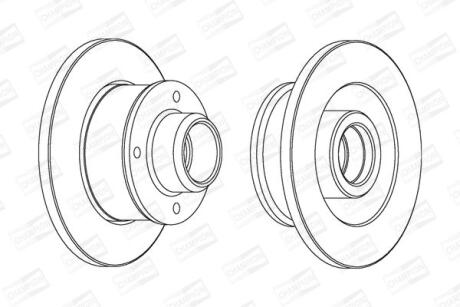 Диск гальмівний CHAMPION 561460CH-1