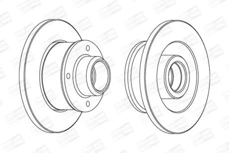 Диск гальмівний CHAMPION 561460CH-1