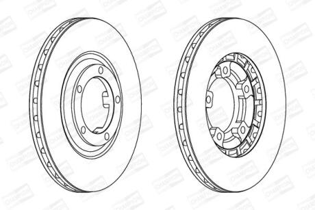 Диск гальмівний CHAMPION 561580CH
