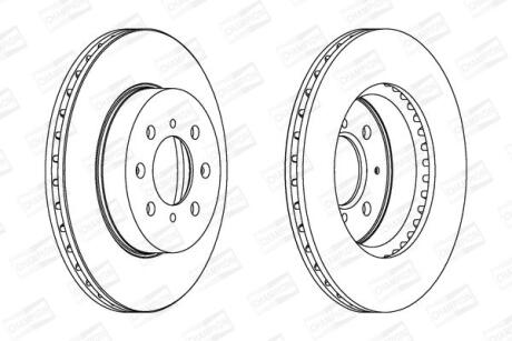Диск гальмівний CHAMPION 561630CH