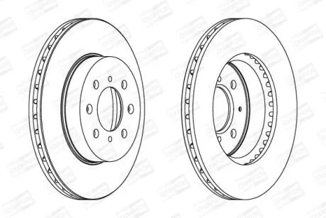 Диск гальмівний CHAMPION 561630CH