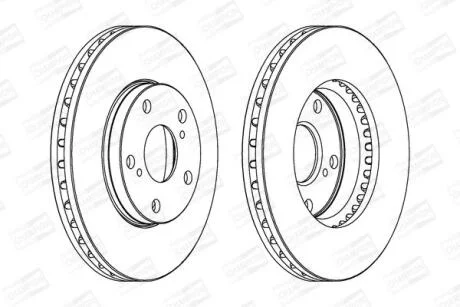 Диск гальмівний CHAMPION 561676CH