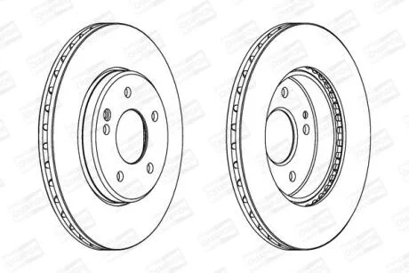 Диск гальмівний CHAMPION 561697CH