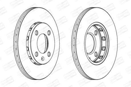 Диск гальмівний CHAMPION 561981CH