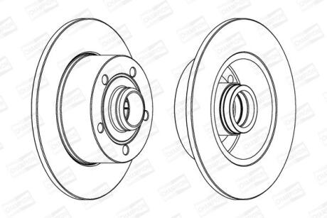 Диск гальмівний CHAMPION 561982CH-1