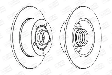 Диск гальмівний CHAMPION 561982CH-1