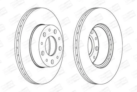 Диск гальмівний CHAMPION 561984CH